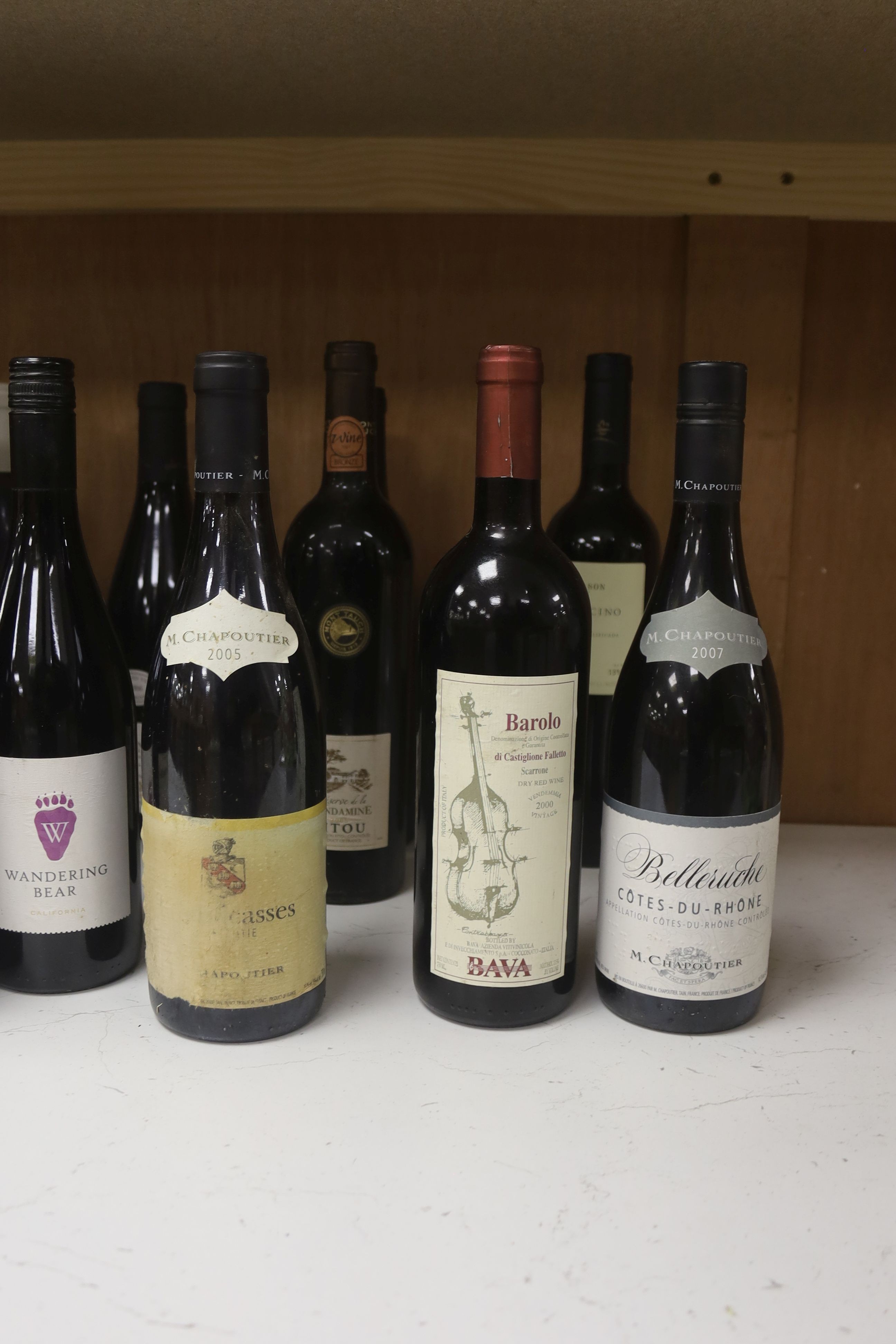 Twenty four bottles of mixed red wines
